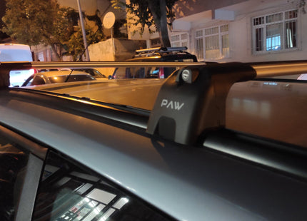 For Ford Focus Estate C346 (2008-2011) Roof Rack Cross Bars T-Track, Black