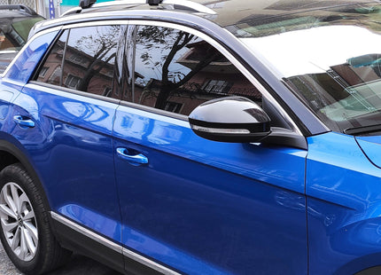 For Volkswagen T-Roc 2017-2025 Roof Rack Cross Bar Raised Rail Alu Black