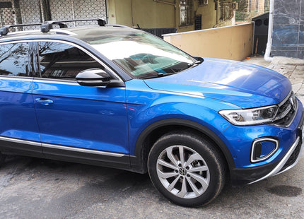 For Volkswagen T-Roc 2017-2025 Roof Rack Cross Bar Raised Rail Alu Silver