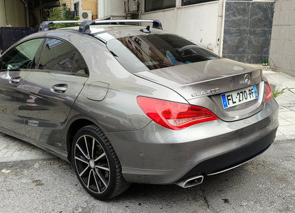 For Mercedes CLA C117 2014-2020 Roof Rack Cross Bars Fix Point Alu Black