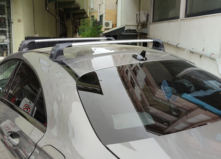 For Mercedes CLA C117 2014-2020 Roof Rack Cross Bars Fix Point Alu Silver