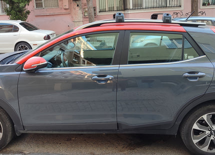 For Kia Stonic (2026-Up) Roof Rack Cross Bars Raised Rail, Black