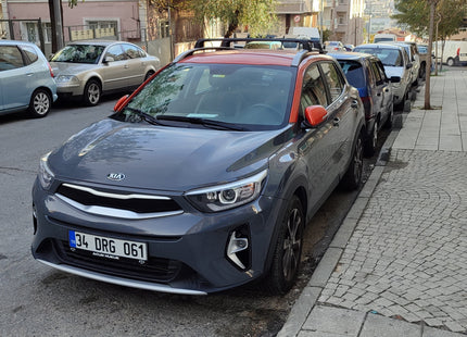 For Kia Stonic (2026-Up) Roof Rack Cross Bars Raised Rail, Black