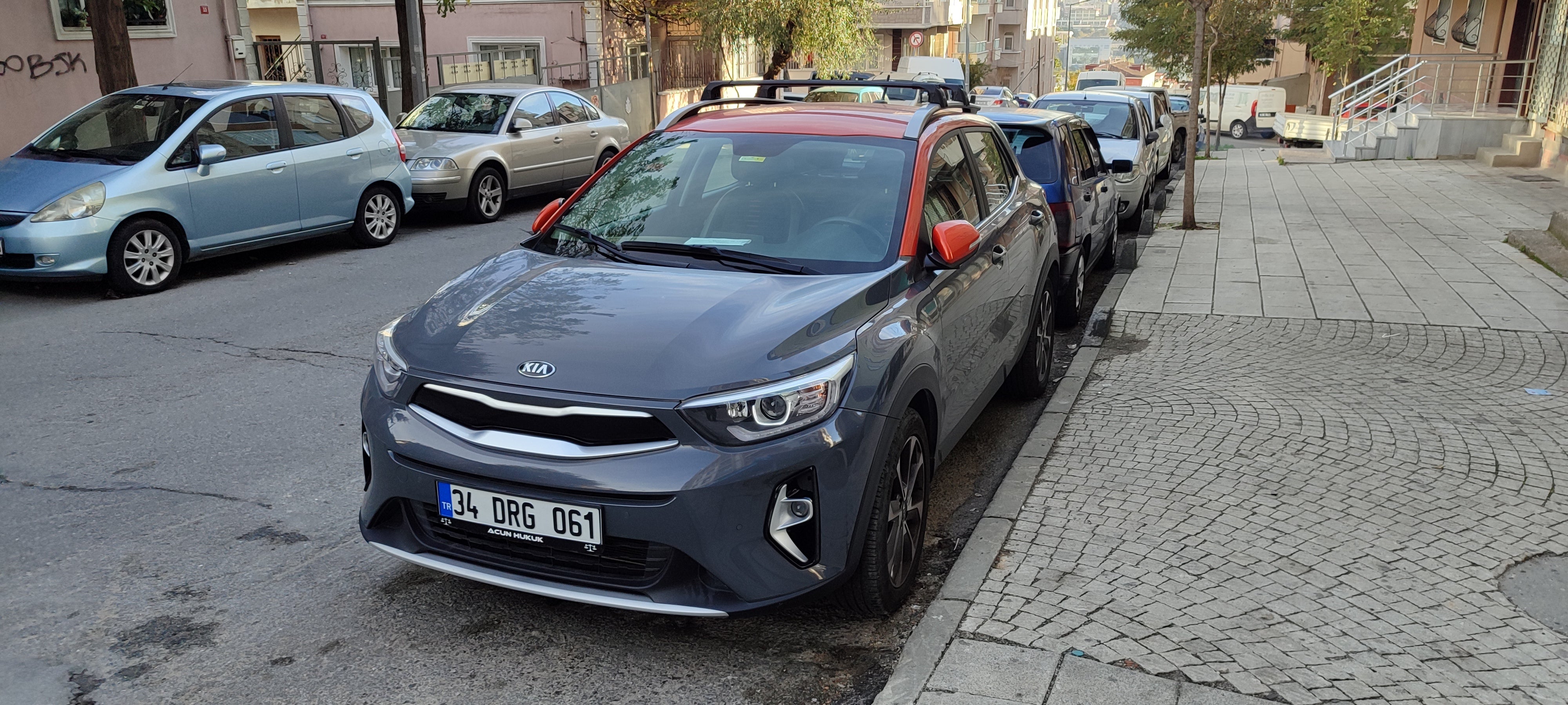 For KIA Stonic OY 2018-Up Roof Rack Cross Bars Raised Rail Alu Silver