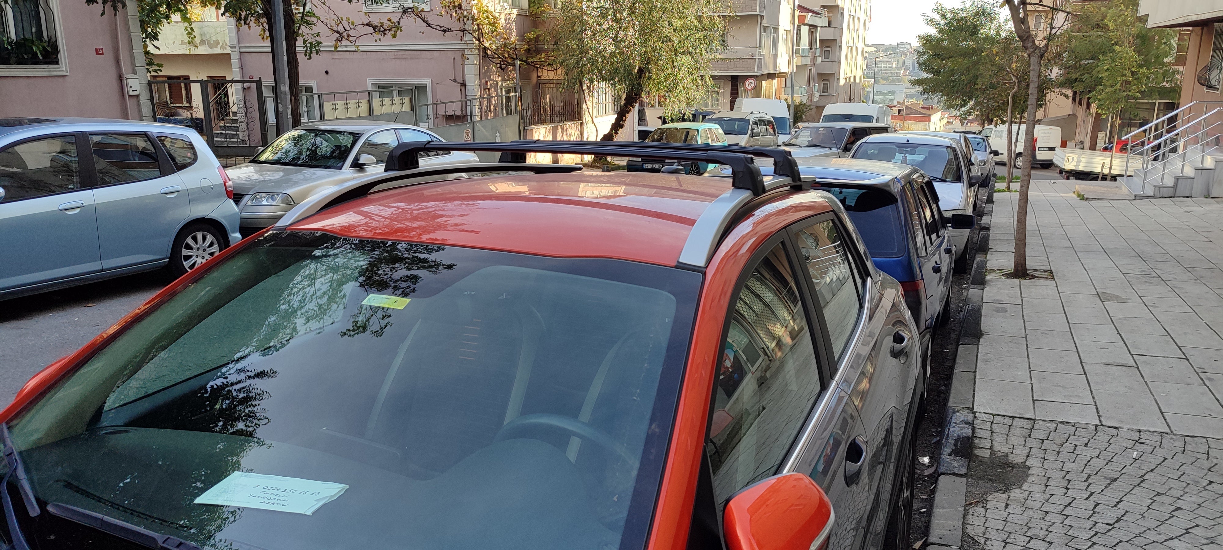 For KIA Stonic OY 2018-Up Roof Rack Cross Bars Raised Rail Alu Silver