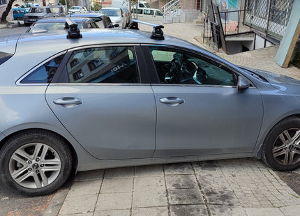 For Kia Ceed 2018-Up Roof Rack Cross Bars Fix Point Alu Silver