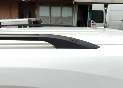 For Nissan NV200 2009-Up Roof Side Rails and Roof Racks Cross Bars, Black