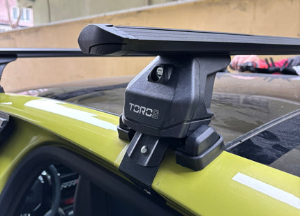 For Peugeot 208 2019-2025 Roof Rack System, Aluminium Cross Bar, Normal Roof, Black