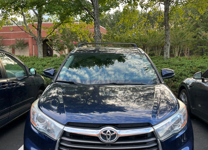 For Toyota Highlander 2014-19 Roof Rack Cross Bars Metal Bracket Flush Rail Alu  Silver