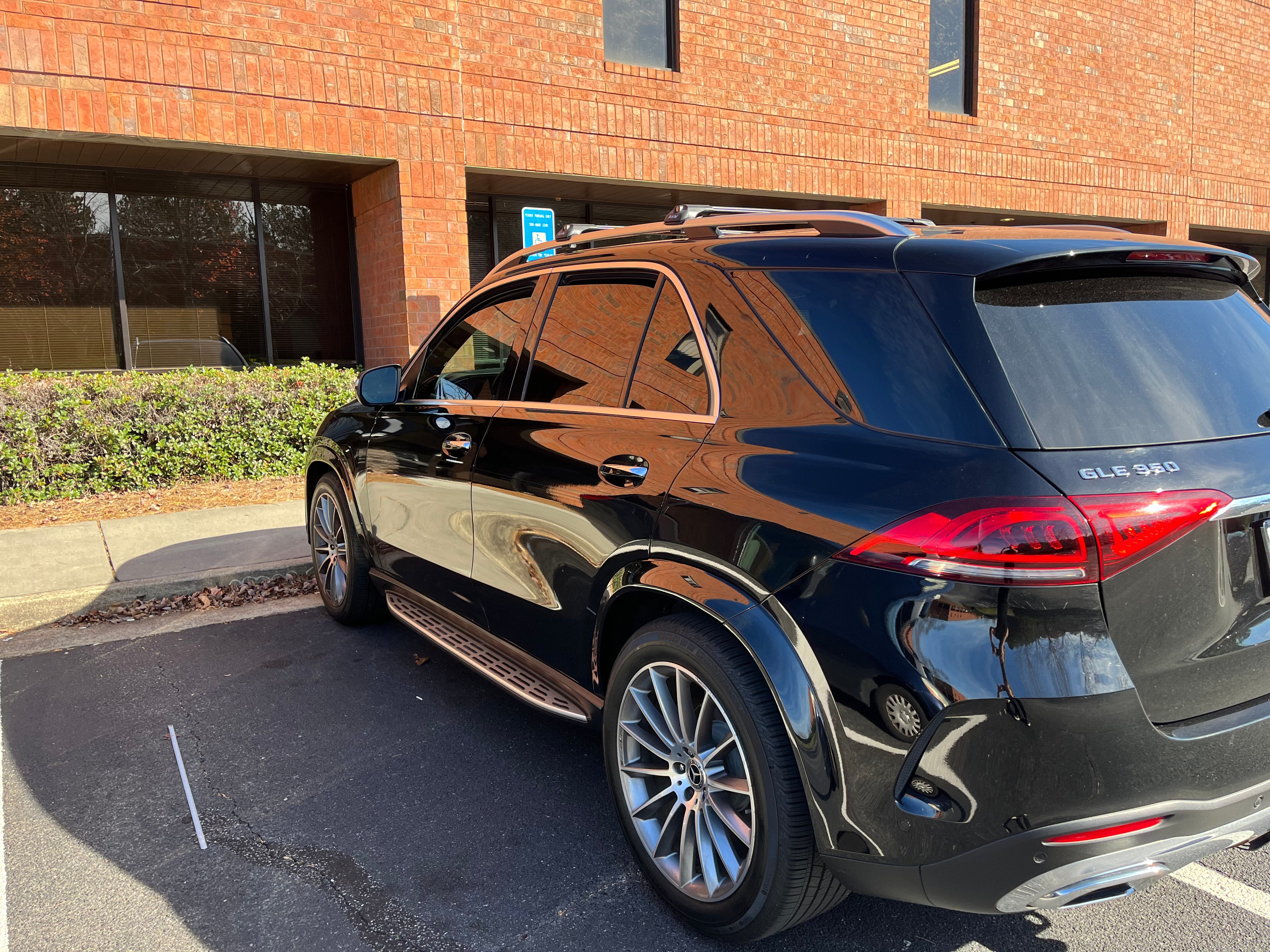 For Mercedes GLE (W167)(V167) 2019-Up Roof Rack Cross Bars Raised Rail Alu Silver