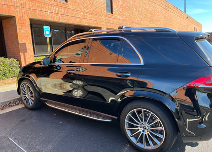 For Mercedes GLE W167 2019-Up Roof Rack Cross Bars Raised Rail Alu Black