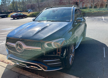 For Mercedes GLE W167 2019-Up Roof Rack Cross Bars Raised Rail Alu Black