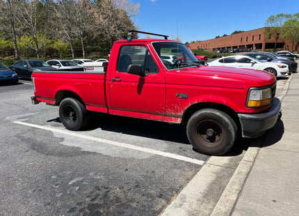 For Ford F150 (8th/9th Gen) 1987-96 Cross Bars Rain Gutter Alu Black