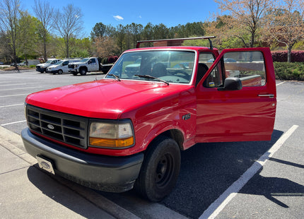 For Ford F150 (8th/9th Gen) 1987-96 Cross Bars Rain Gutter Alu Black