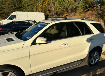 For Mercedes GLE W166 2011-2019 Roof Rack Cross Bars Raised Rail Alu Black