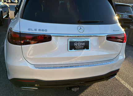 For Mercedes Benz GLS (X167) 2019-Up Roof Rack Cross Bars Raised Rail Alu Silver