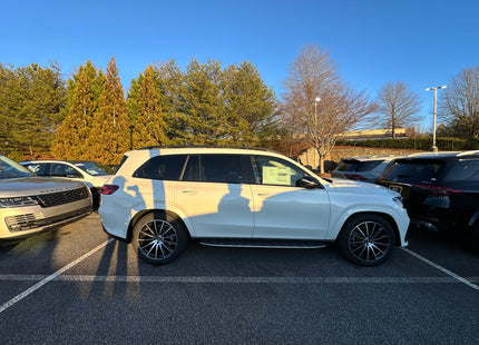 For Mercedes Benz GLS (X167) 2019-Up Roof Rack Cross Bars Raised Rail Alu Silver