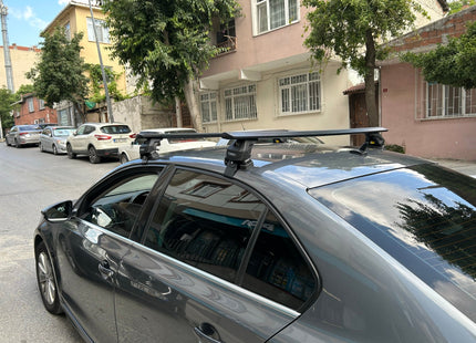 For Volkswagen Jetta Roof Rack Cross Bar Normal Roof Alu 2005-2011 Silver