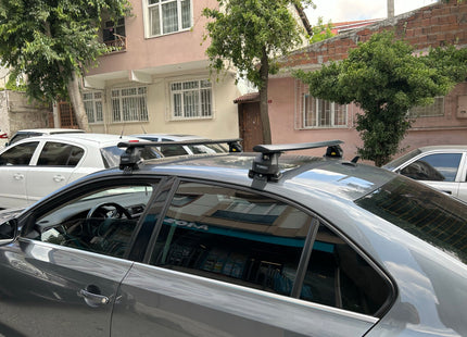 For Volkswagen Jetta Roof Rack Cross Bar Normal Roof Alu 2005-2011 Silver