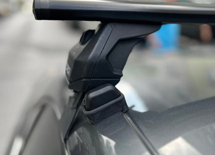 For Volkswagen Jetta Roof Rack Cross Bar Normal Roof Alu 2011-2018 Black