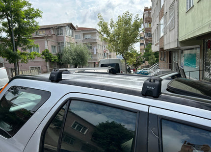 For Honda CR-V MK2 Roof Rack Cross Bars Metal Bracket Fix Point Alu Silver 2002-06