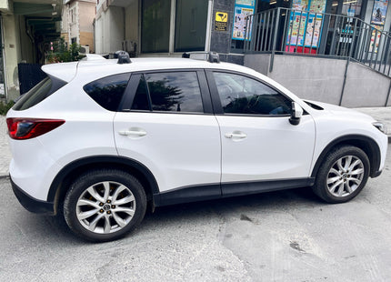 For Mazda CX 5 KF 2017-Up Roof Rack Cross Bars Fix Point Alu Silver