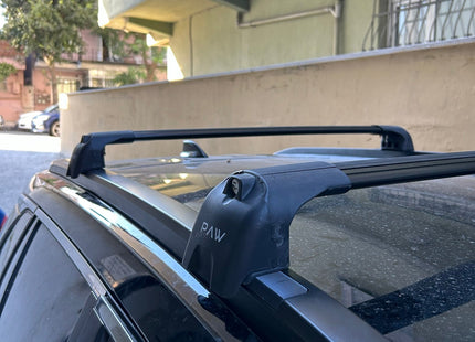 For Toyota Corolla Cross 2022-2025 Roof Rack Cross Bars Flush Rail Alu Black