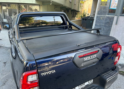 For Toyota Hilux 2015-2025 Bed Rack Cross Bar Roof Rack Alu Black