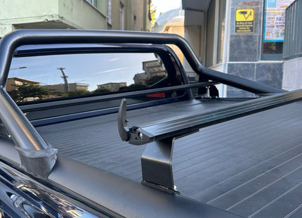 For Toyota Hilux Mk8 Roof RackSystem, Aluminium Bed Rack Cross Bar, Black 2017- Up