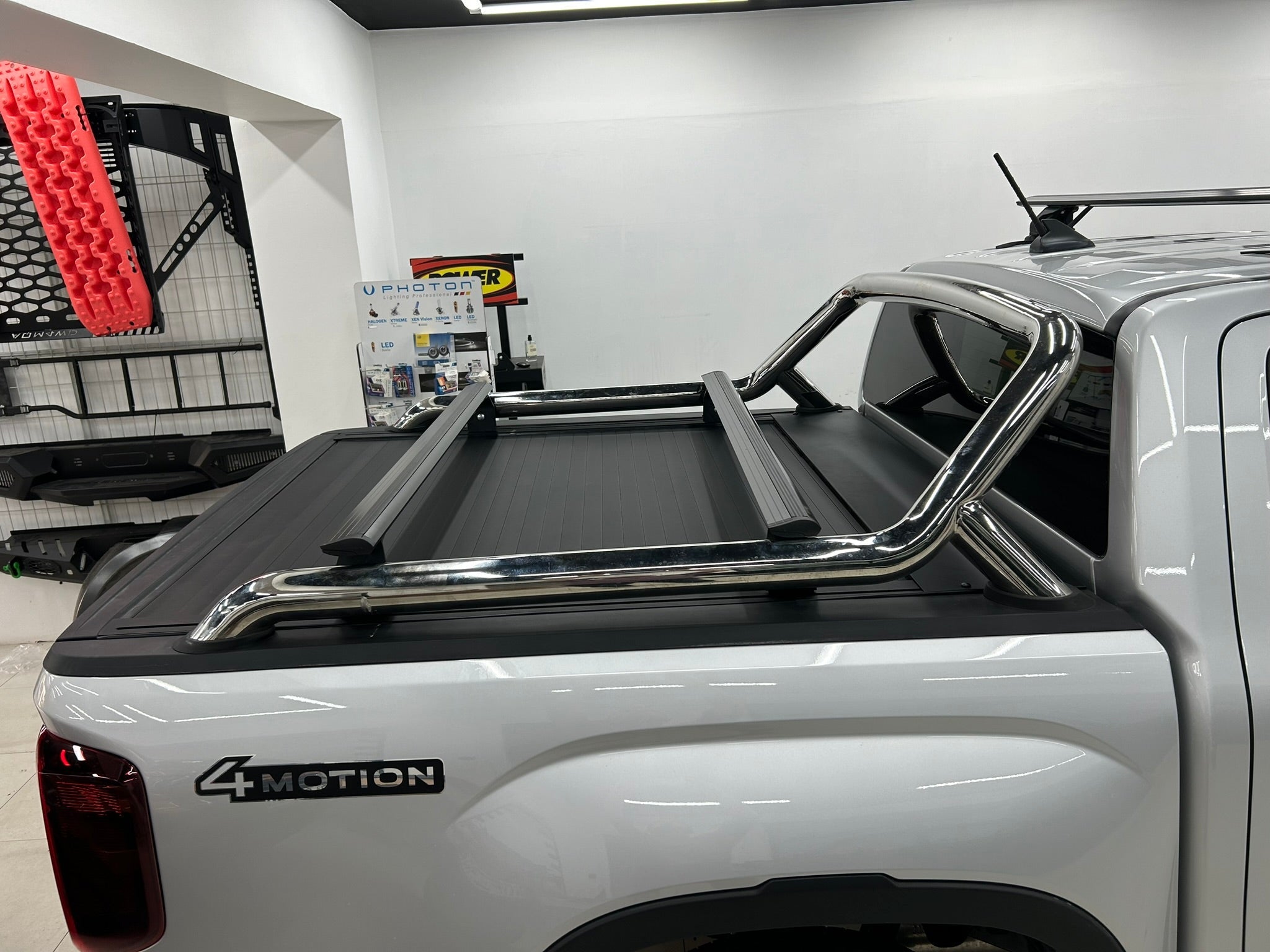 For Volkswagen Amarok Bed Rack Cross Bars Alu Silver 2020-Up