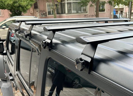 For Jeep Gladiator JT 2020-Up Roof Rack Cross Bars Rain Gutters Black