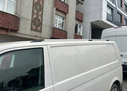 For Volkswagen Transporter T5 2003-2015 LWB Roof Rails and Roof Rack Cross Bar Silver