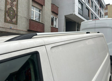 For Volkswagen Transporter T5 2003-2015 LWB Roof Rails and Roof Rack Cross Bar Silver