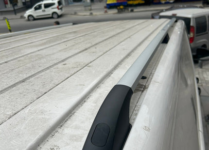 For Volkswagen Transporter T5 2003-2015 LWB Roof Rails and Roof Rack Cross Bar Silver