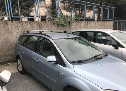 For Ford Focus Estate C346 (2008-2011) Roof Rack Cross Bars T-Track, Silver