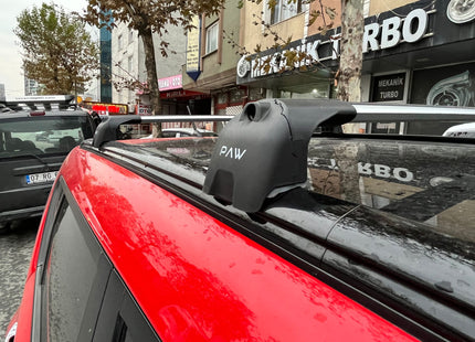 For Kia Soul Roof Rack Cross Bars Flush Rail Alu Silver 2020-Up