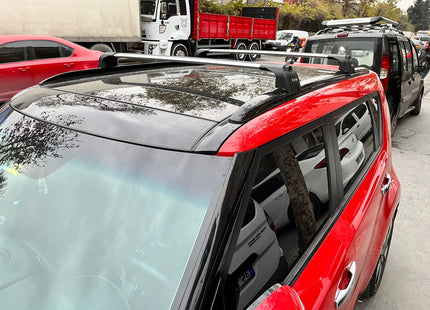 For Kia Soul Roof Rack Cross Bars Flush Rail Alu Silver 2020-Up