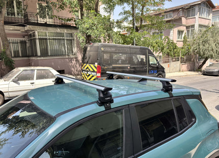 For Jeep Compass 2025-2026 Roof Rack System | Aluminum Cross Bars | Normal Roof | Silver