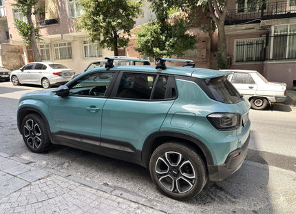 For Jeep Avenger 2022-2025 Roof Rack Cross Bars Normal Roof Alu Black