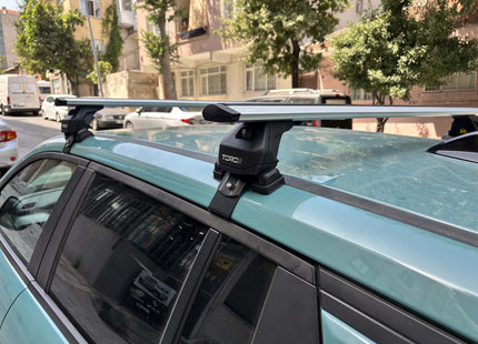For Jeep Compass 2025-2026 Roof Rack System | Aluminum Cross Bars | Normal Roof | Silver