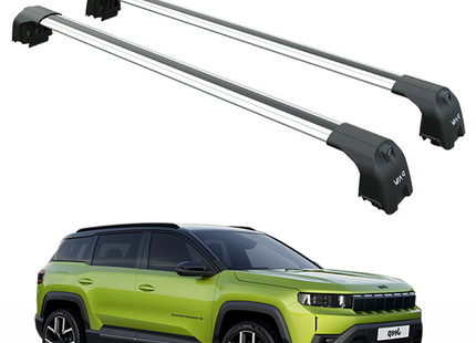 For Jeep New Compass 2025-2026 Roof Rack-Crossbars Fits to for Flush Roof Rails Silver