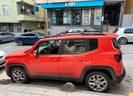 For Jeep Renegade (2015-2023) Roof Rack Cross Bars Raised Rail, Silver