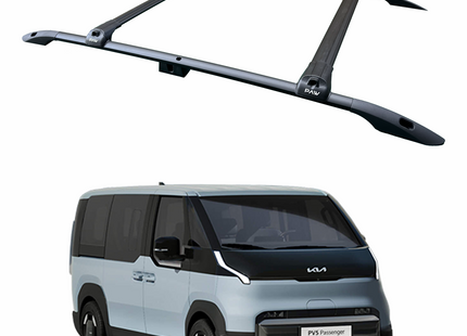 For Kia PV5 Cargo/Passenger Roof Side Rails and Roof Rack Cross Bars, Black