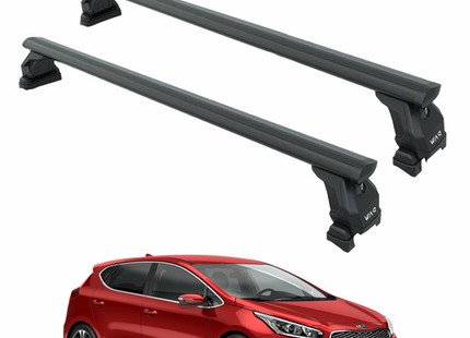 For Kia Ceed 2012-2018 Roof Rack Cross Bars Fix Point Black