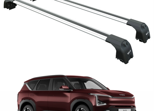 For Kia EV5 (2025- UP) Roof Rack Cross Bars Flush Roof Rail Paw Pro 2 Silver