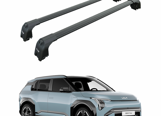For Kia EV3 Roof Rack Cross Bars Flush Rail Black