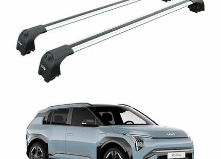 For Kia EV3 Roof Rack Cross Bars Flush Rail Silver