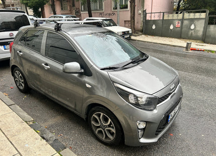 For Kia Picanto 2017-Up Roof Rack Cross Bars Normal Roof Alu Black