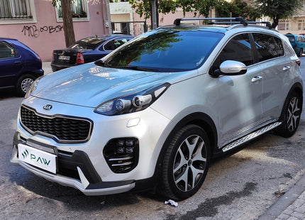 For Kia Sportage 2016-2022 Roof Rack Cross Bars Flush Rail Alu Silver