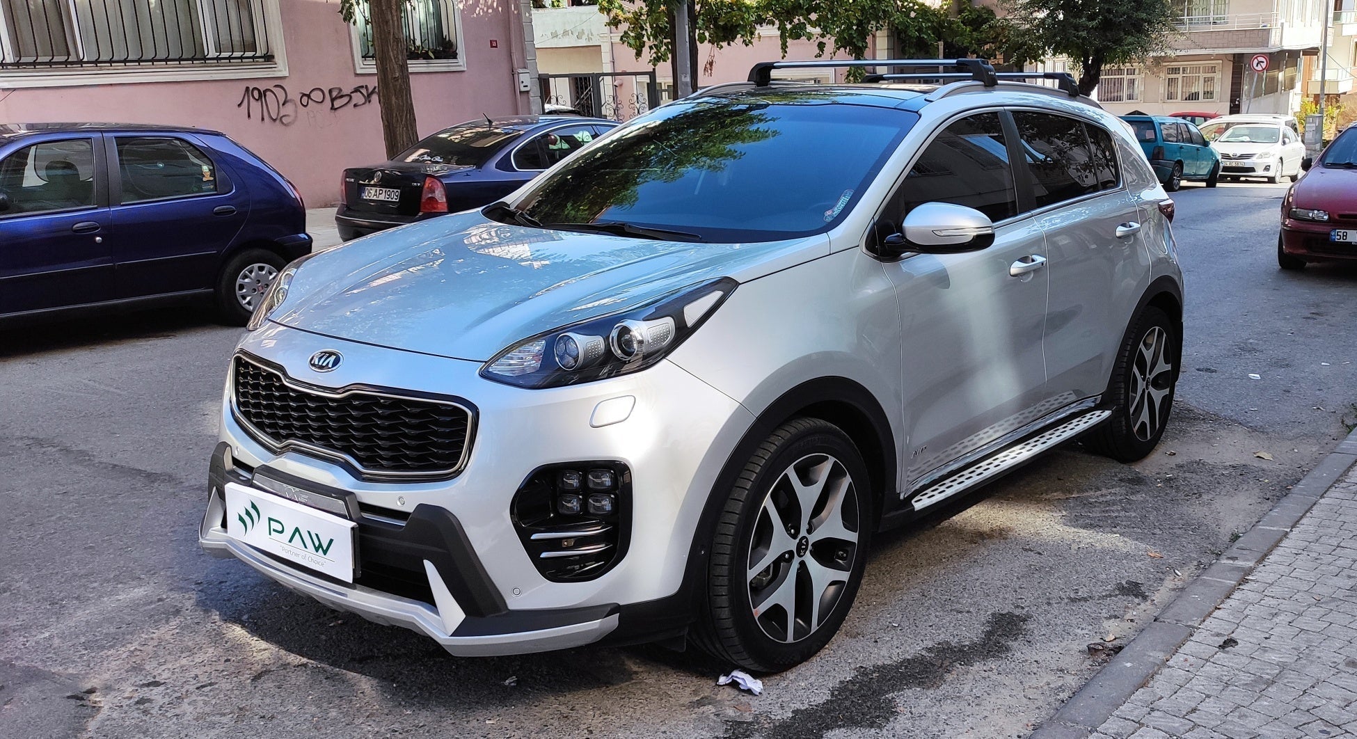 For Kia Sportage 2016-2022 Roof Rack Cross Bars Flush Rail Alu Black